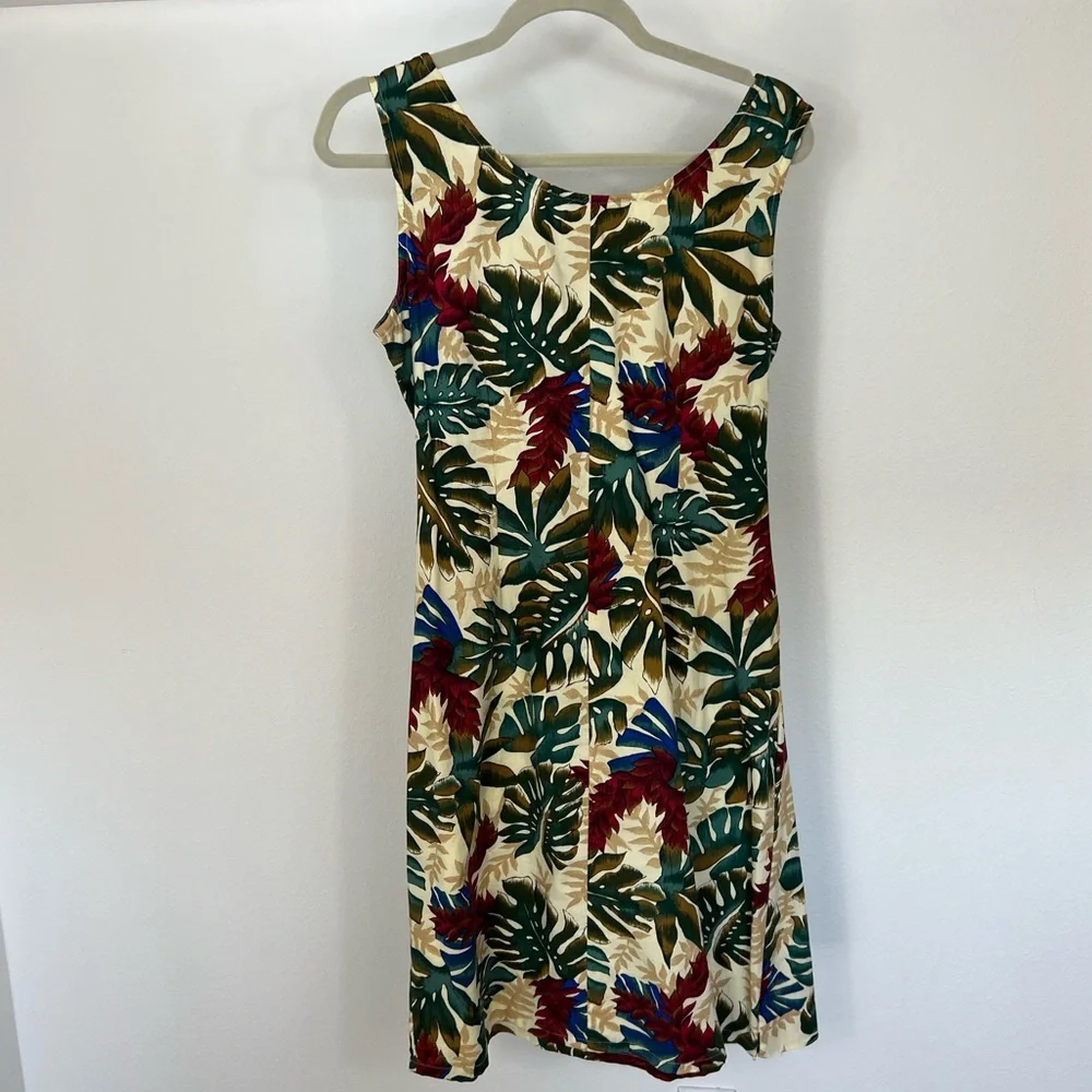 THE HAWAIIAN ORIGINAL Vintage Hilo Hattie Womens Dress Size M Long Botanical USA - Picture 6 of 9